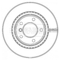 BORG & BECK Тормозной диск BBD4467